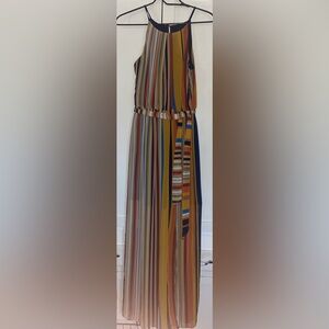 BCX Vibrant Striped Midi Dress